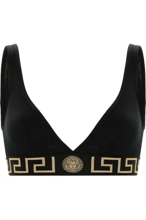 VERSACE Greca Border triangle bra