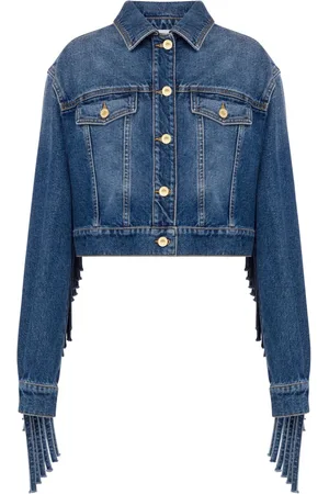 Moschino Fringed denim jacket