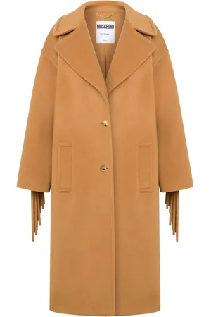 Moschino Fringe-detail single-breasted coat