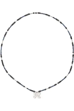 Palm Angels Logo pendant beaded nacklace