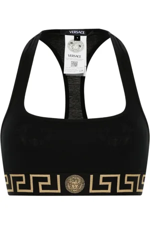 VERSACE Greca Border triangle bra