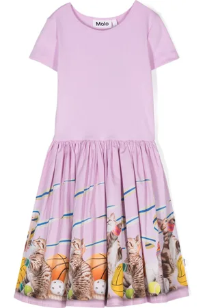 Molo Cissa cat-print dress