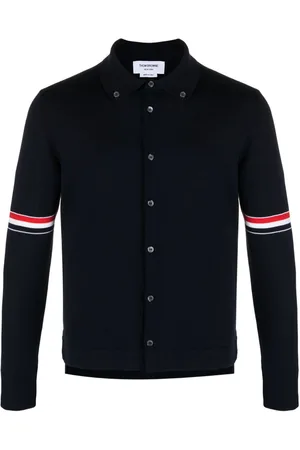 Thom Browne RWB stripe wool cardigan