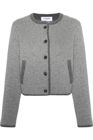 Thom Browne Herringbone 3D-knit cardigan