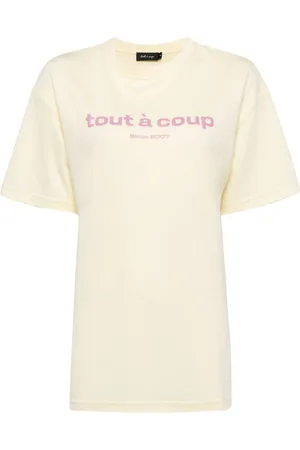 tout a coup Logo-print crew-neck T-shirt