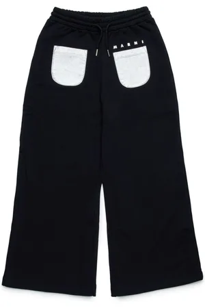Marni Metallic-detailing cotton track pants