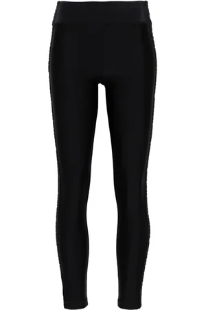 VERSACE Logo-trim leggings