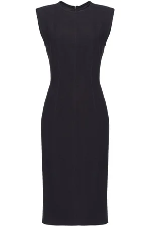 Pinko Round-neck sleeveless cady dress