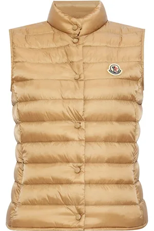 Moncler Mock neck logo patch down gilet