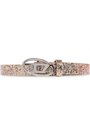 Diesel B-1dr logo-buckle belt