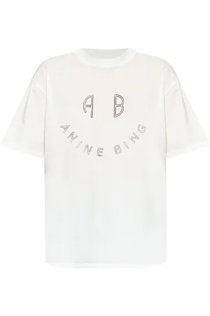 ANINE BING Logo-print cotton t-shirt