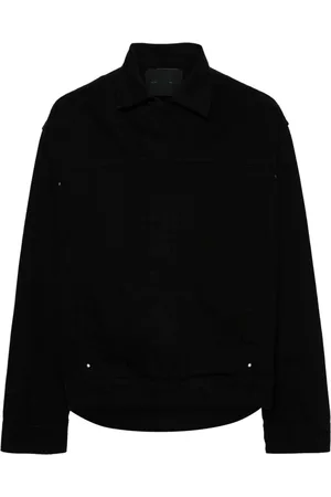 HELIOT EMIL Hooded denim shirt jacket