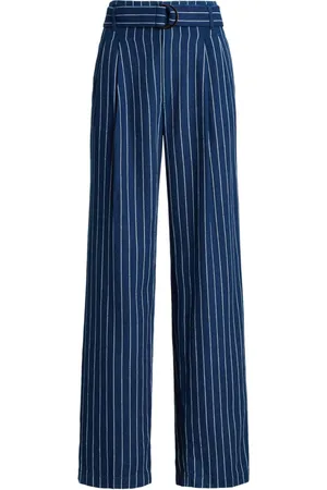 Ralph Lauren Evan striped wide-leg jeans