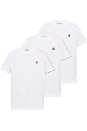 Moncler Logo-appliqué cotton T-shirt (set of three)