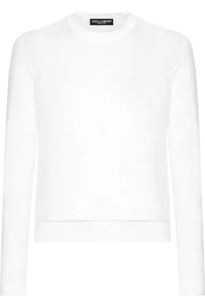 Dolce & Gabbana Logo-embroidered silk jumper