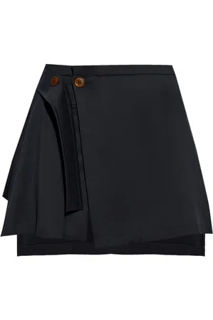 Vivienne Westwood Meghan asymmetric virgin wool skirt