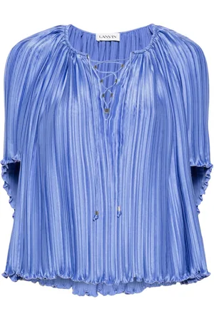 Lanvin Charmeuse plissé blouse