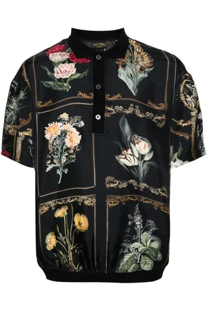 Camilla Magic In The Manuscripts silk polo shirt