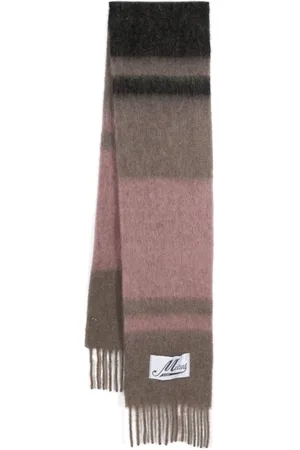 Marni Striped brushed scarf