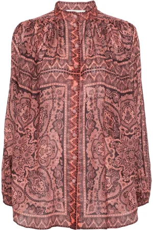 ZIMMERMANN Ottie paisley-print ramie shirt