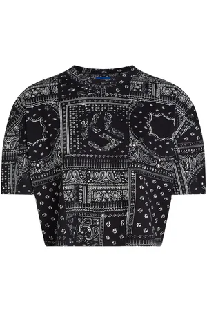 Karl Lagerfeld Patterned cropped t-shirt