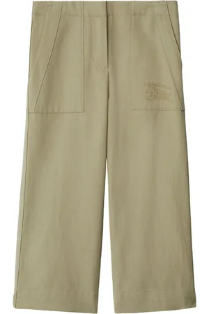 Burberry Equestrian Knight-embroidered trousers