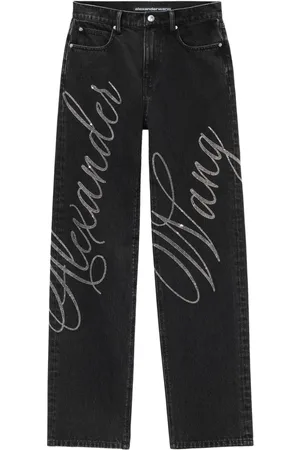Alexander Wang EZ logo-embellished jeans