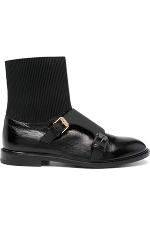 Moschino Buckle-detail ankle boots