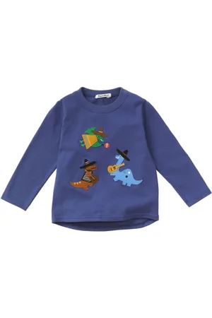 Familiar Dinosaur-appliqué cotton T-shirt