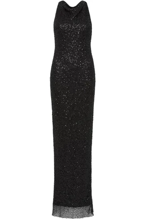 Rebecca Vallance Nixie sequin-embellished halterneck gown