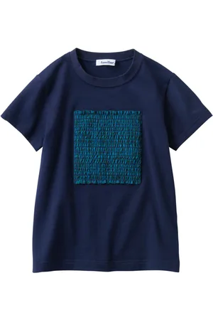 Familiar Appliqué-detail cotton T-shirt