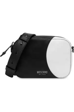 Moschino Colour-blocked leather shoulder bag