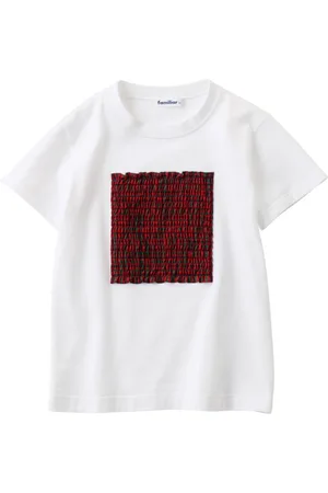 Familiar Appliqué-detail cotton T-shirt