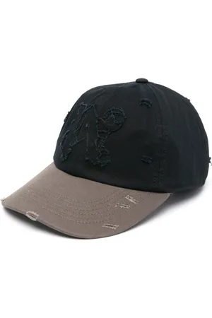 Palm Angels Logo-patch distressed baseball cap