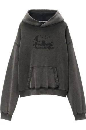 Alexander Wang Logo-jacquard cotton hoodie