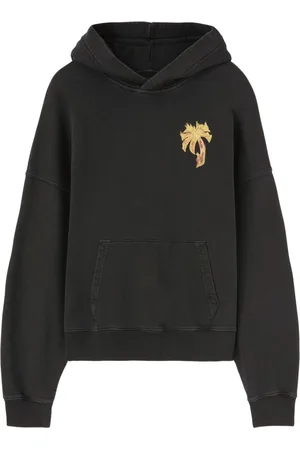 Palm Angels Burning Palm cotton hoodie