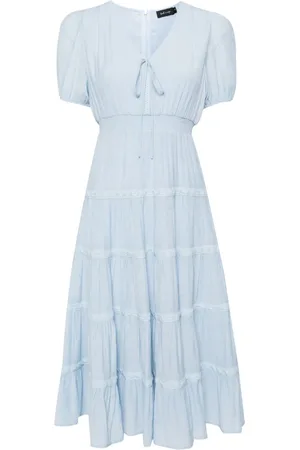 tout a coup Tiered laced mid-lenght dress