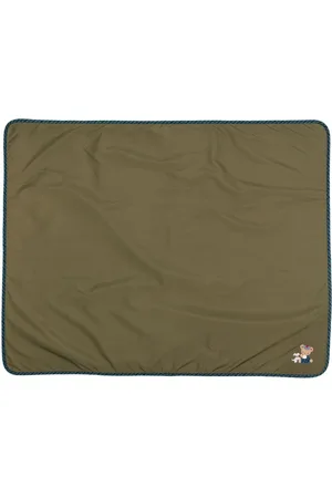Familiar Check-trim blanket