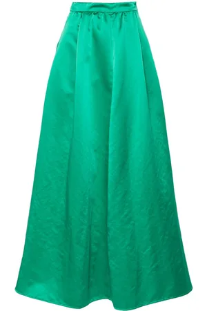 FORTE FORTE A-line satin maxi skirt