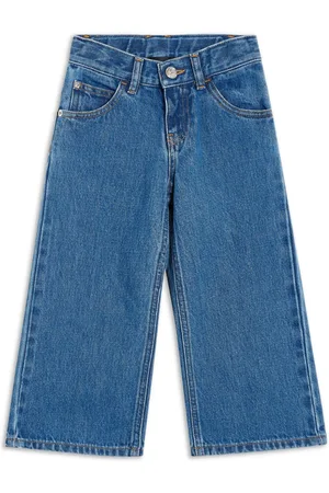 VERSACE Low-rise wide-leg jeans