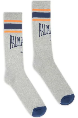 Palm Angels Logo-jacquard socks