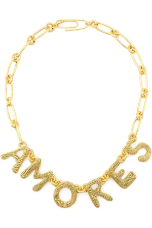 Aurélie Bidermann Amaite letter-charm necklace