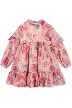Chloé Swirl-print wool dress