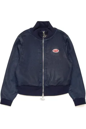 Diesel Logo-embroidered denim jacket
