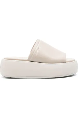 Calvin Klein 60mm leather flatform sandals