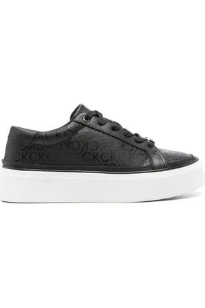Calvin Klein Monogram-print flatform sneakers