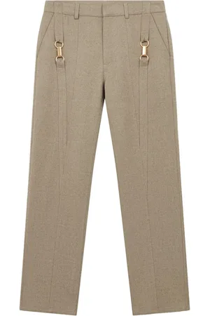Stella McCartney Hardware-detail flannel wool trousers