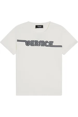 VERSACE Logo-print cotton T-shirt