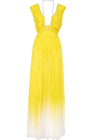 Philipp Plein V-neck silk maxi dress