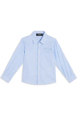 VERSACE Striped cotton shirt
